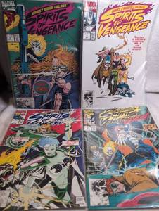 lot 1400 image: Marvel Ghost Rider &amp Blaze Spirits of Vengeance Comic Books - 4 Issues