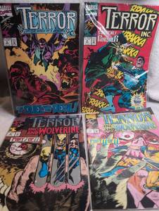 lot 1501 image: Marvel Terror Inc Comics Including On The Wings of a Demon Wolverine - 4 Issues