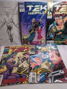 lot 1505 image: Marvel William Shatners Tek World Comic Book - 5 Issues