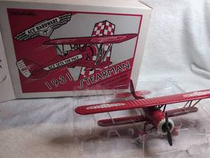 lot 1801 image: Ertl Collectibles 1931 Stearman Die-Cast Metal Bank Authentic Replica