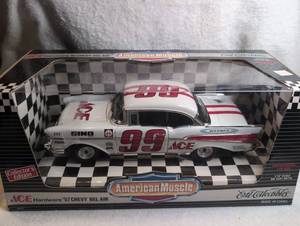 lot 2002 image: Ertl Collectibles American Muscle ACE Hardware 1957 Chevy Bel Air Die Cast 118 Scale