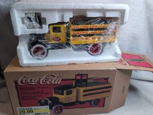 lot 2003 image: Coca-Cola 1931 Hawkeye Beverage Truck Bank Die Cast Model