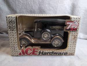 lot 2007 image: Ace Hardware Vintage Chevrolet Delivery Van 125 Scale Die-Cast Locking Coin Bank