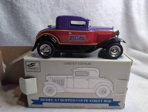 lot 2031 image: Liberty Classics Model A Chopped Coupe Street Rod 125 Scale Die Cast Coin Bank