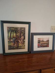 lot 1066 image: 2 Framed Golf Prints