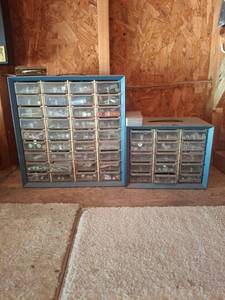 lot 1088 image: Two Multi-Drawer Parts Organizers Set