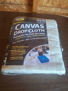 lot 1099 image: Proline Professional Canvas Drop Cloth 4x15