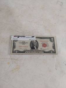 lot 2003 image: United States $2 Note Series 1953 B Red Seal