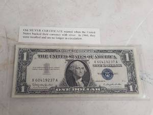 lot 2039 image: United States One Dollar Silver Certificate Series 1957B