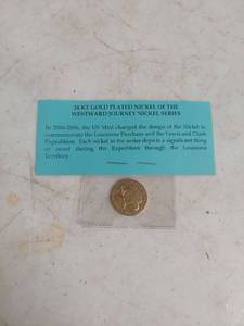 lot 2060 image: 24 KT Gold Plated Nickel Westward Journey Series