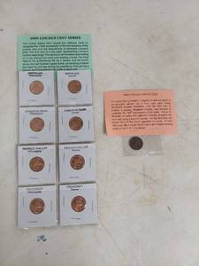 lot 2072 image: 1909 Lincoln Head Cent and 2009 Lincoln Cent Series