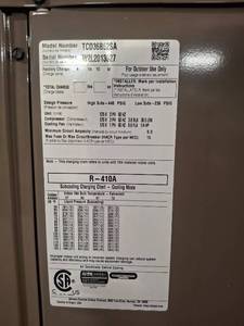 Air Conditioning Condenser Unit - Model TCD36B52SA