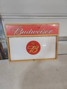 lot 1162 image: Budweiser Beer Sign