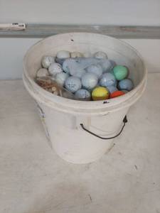 lot 1167 image: Bucket of Used Golf Balls