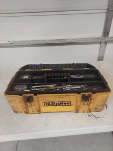 lot 1170 image: Craftsman Tool Box with Hand Tools and Accessories