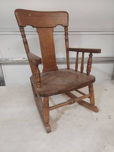 lot 1179 image: Child Wood Rocking Chair