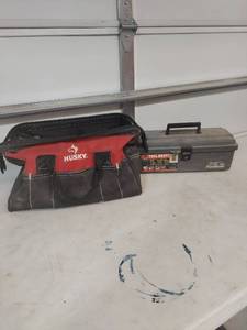 lot 1187 image: Husky Tool Bag and Tool Brute Toolbox Lot