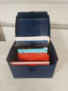lot 1194 image: Storage Box with DIY Home Repair Books
