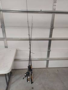 lot 1208 image: (4) Fishing Rod and Reel