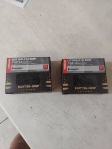 lot 1223 image: 2 Boxes Huttig-Grip Drywall Screw 1-14 x 6 Fine Thread 1 lb.
