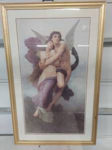 lot 1234 image: Framed Classical Print Angels