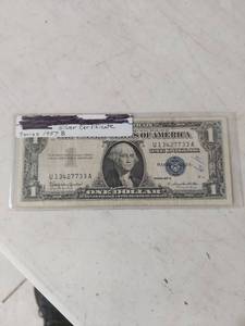 lot 1241 image: United States One Dollar Silver Certificate Series 1957