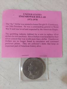 lot 1253 image: 1972 Eisenhower Dollar