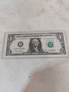lot 1259 image: United States One Dollar Star Note - Uncirculated