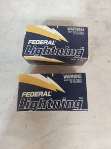 lot 1265 image: (2) Federal Lightning .22 Long Rifle High Velocity 50 Cartridges