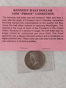 lot 1269 image: Kennedy Half Dollar Gem Proof Condition