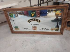 lot 1301 image: Baileys The Original Framed Bar Mirror