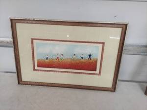 lot 1302 image: Framed Hoola Hoops  by C Simkin - Signed and Numbered 131350