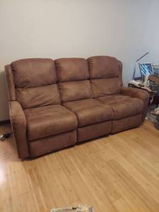 Flexsteel 3-Seat Power Reclining Sofa with Nailhead Trim