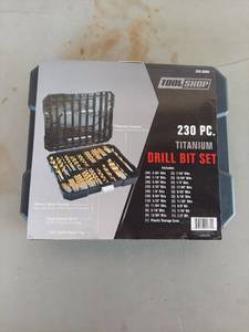 lot 2050 image: 230 Pc. Titanium Drill Bit Set
