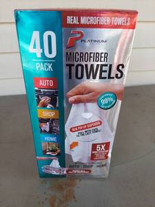 lot 2057 image: Platinum Series Microfiber Towels 40 Pack