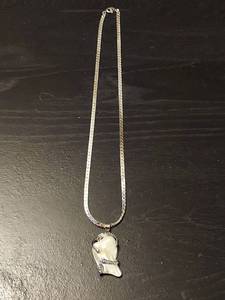 lot 2131 image: Pendant Necklace with Pearl