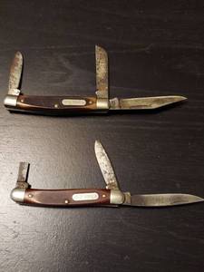 lot 2133 image: (2) Old Timer Folding Knife