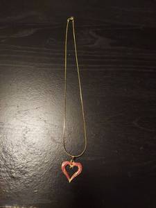 lot 2138 image: Heart Pendant Necklace