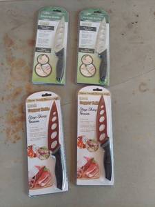 lot 2159 image: Home Innovations Forever Knife and Copper Knife Set, 4 Knives