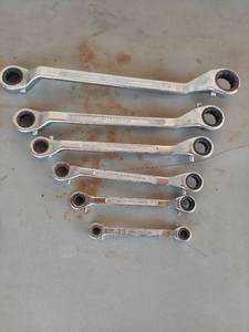 lot 2161 image: Pittsburgh 6-Piece Ratcheting Box End Wrench Set - 38 to 1-18 inch
