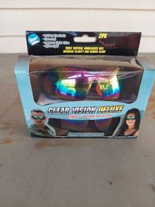lot 2179 image: Clear Vision Deluxe Tactical Sunglasses 2-Pack with Rainbow Mirror Lens