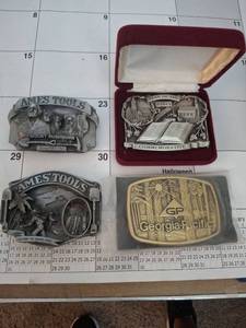 lot 1024 image: Belt Buckles Lot - 4 Pieces