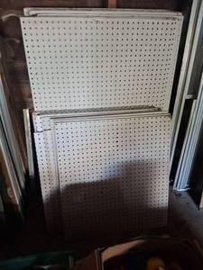 lot 1040 image: Pegboard Panels - (16) Larger and (15) smaller