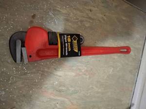 lot 1095 image: Steel Grip 18 inch Pipe Wrench