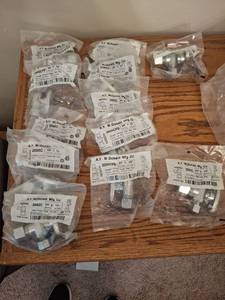 lot 1119 image: A.Y. McDonald Angle Chrome Supply Ball Stop Valves - Lot of 12