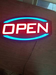 lot 1158 image: OPEN Sign - Oval 24 inch