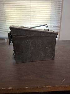 lot 1176 image: Military Ammunition Box CAL .30 Cartridges M1909
