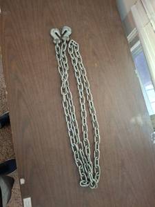 lot 1193 image: Chain with Hooks - Approximately 8 ft