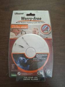 lot 1206 image: Lifesaver Smoke Alarm - Photoelectric Sensor