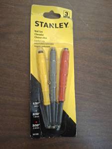 lot 1238 image: Stanley Nail Set 3-Piece